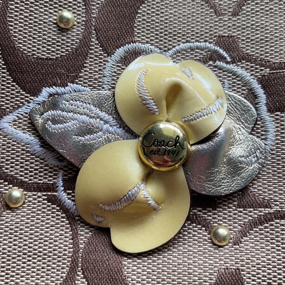 Coach Monogrammed Floral Wristlet - Picture 5 of 5